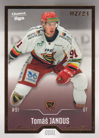 Jandus Tomáš 22-23 GOAL Cards Chance liga Gold #58