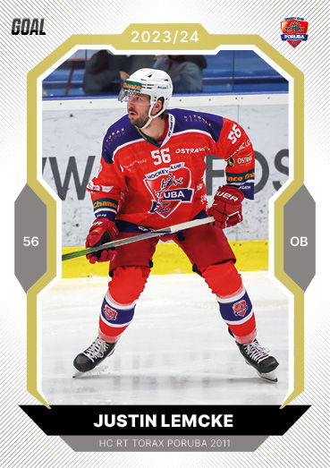 Lemcke Justin 23-24 GOAL Cards Chance liga Gold #63