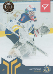 Šimo Matej 20-21 Slovenská hokejová liga Limited Gold #74