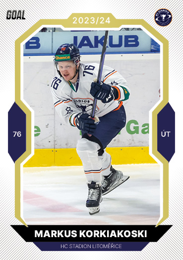 Korkiakoski Markus 23-24 GOAL Cards Chance liga Gold #79