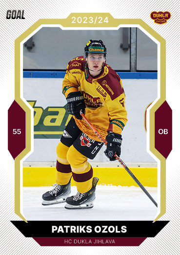 Ozols Patriks 23-24 GOAL Cards Chance liga Gold #89