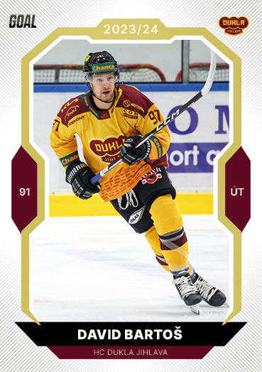 Bartoš David 23-24 GOAL Cards Chance liga Gold #93