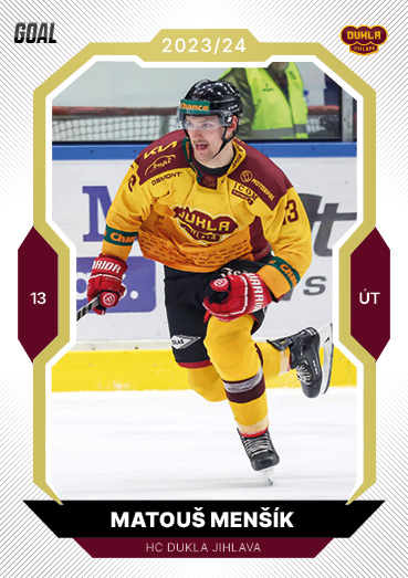 Menšík Matouš 23-24 GOAL Cards Chance liga Gold #96