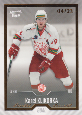 Klikorka Karel 22-23 GOAL Cards Chance liga Gold #105