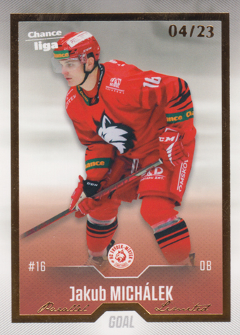 Michálek Jakub 22-23 GOAL Cards Chance liga Gold #131