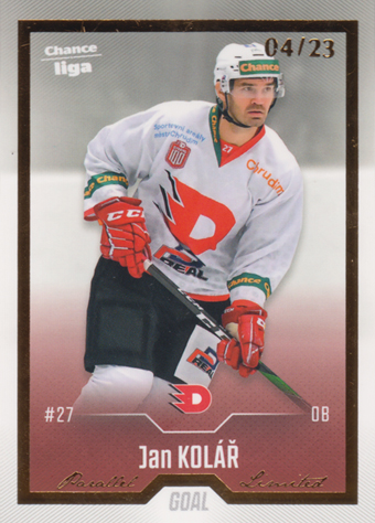 Kolář Jan 22-23 GOAL Cards Chance liga Gold #146