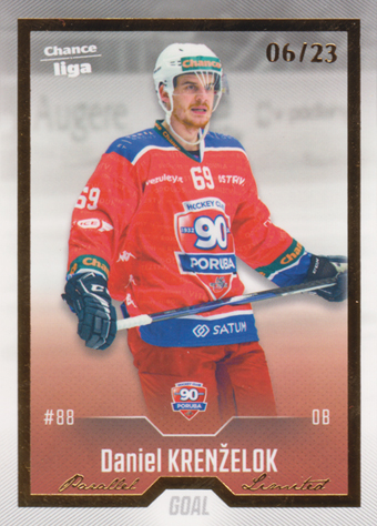 Krenželok Daniel 22-23 GOAL Cards Chance liga Gold #163