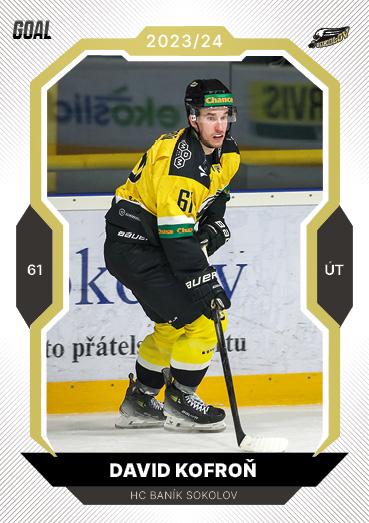 Kofroň David 23-24 GOAL Cards Chance liga Gold #167