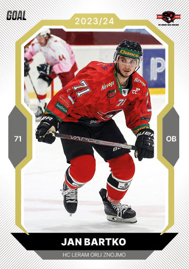Bartko Jan 23-24 GOAL Cards Chance liga Gold #188