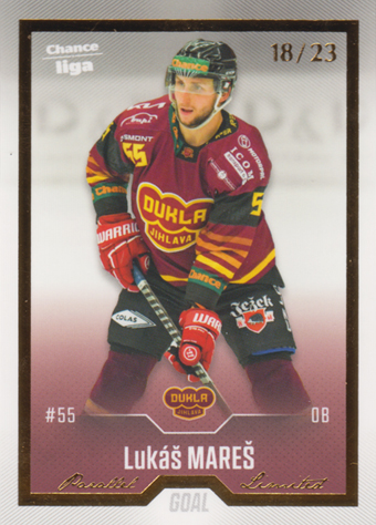 Mareš Lukáš 22-23 GOAL Cards Chance liga Gold #204