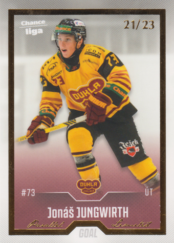 Jungwirth Jonáš 22-23 GOAL Cards Chance liga Gold #214