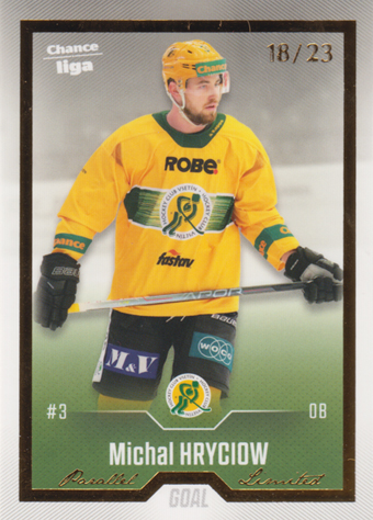 Hryciow Michal 22-23 GOAL Cards Chance liga Gold #218