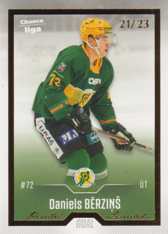 Bērziņš Daniels 22-23 GOAL Cards Chance liga Gold #228