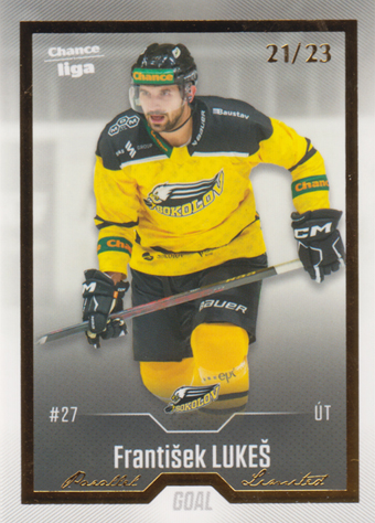 Lukeš František 22-23 GOAL Cards Chance liga Gold #241