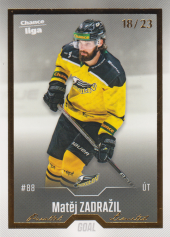 Zadražil Matěj 22-23 GOAL Cards Chance liga Gold #242