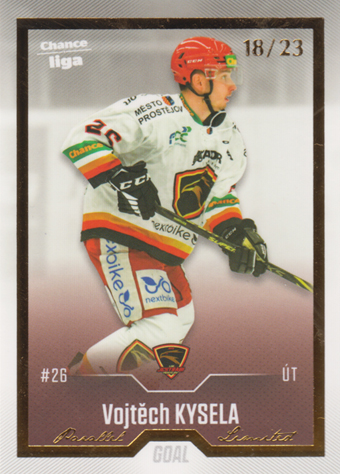 Kysela Vojtěch 22-23 GOAL Cards Chance liga Gold #256