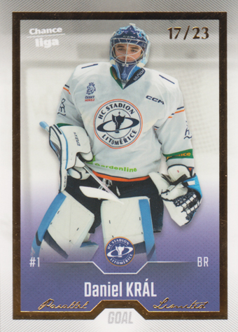 Král Daniel 22-23 GOAL Cards Chance liga Gold #259