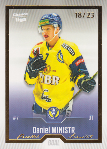 Ministr Daniel 22-23 GOAL Cards Chance liga Gold #293