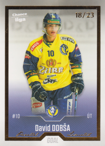 Dobša David 22-23 GOAL Cards Chance liga Gold #294