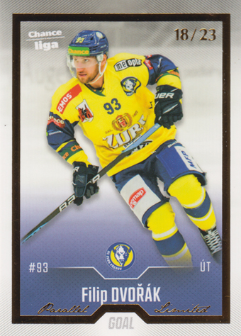 Dvořák Filip 22-23 GOAL Cards Chance liga Gold #300