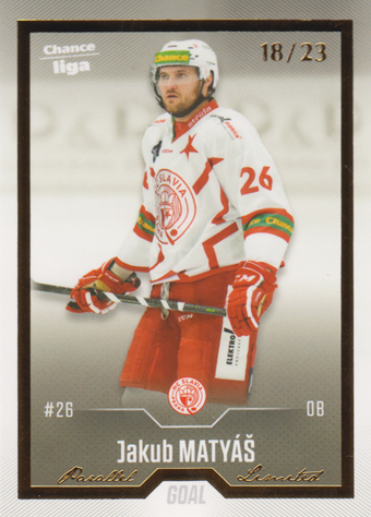 Matyáš Jakub 22-23 GOAL Cards Chance liga Gold #304