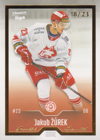 Žůrek Jakub 22-23 GOAL Cards Chance liga Gold #333