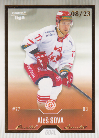 Sova Aleš 22-23 GOAL Cards Chance liga Gold #334