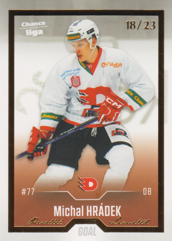 Hrádek Michal 22-23 GOAL Cards Chance liga Gold #344