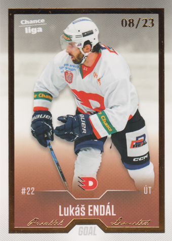 Endál Lukáš 22-23 GOAL Cards Chance liga Gold #354