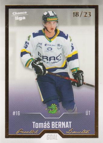 Bernat Tomáš 22-23 GOAL Cards Chance liga Gold #376