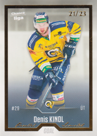 Kindl Denis 22-23 GOAL Cards Chance liga Gold #395