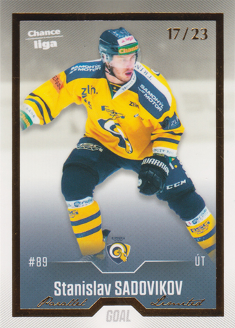 Sadovikov Stanislav 22-23 GOAL Cards Chance liga Gold #399