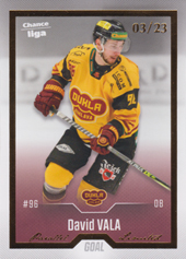 Vala David 22-23 GOAL Cards Chance liga Gold #405