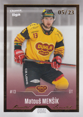 Menšík Matouš 22-23 GOAL Cards Chance liga Gold #406