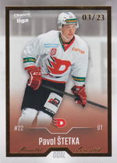 Štetka Pavol 22-23 GOAL Cards Chance liga Gold #479