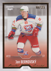 Bernovský Jan 22-23 GOAL Cards Chance liga Gold #486