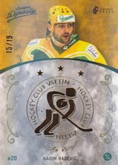 Raděvič Radim 2021 Legendary Cards League Dynasty Gold Rainbow #9