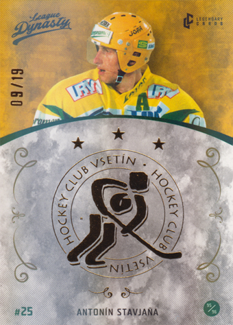 Stavjaňa Antonín 2021 Legendary Cards League Dynasty Gold Rainbow #30