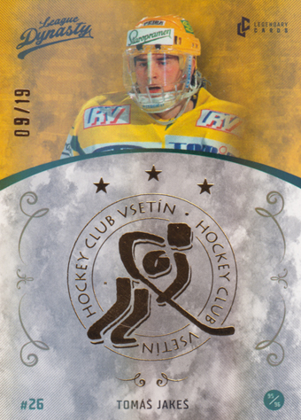 Jakeš Tomáš 2021 Legendary Cards League Dynasty Gold Rainbow #50