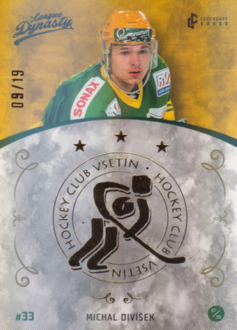 Divíšek Michal 2021 Legendary Cards League Dynasty Gold Rainbow #105