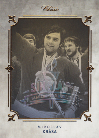 Krása Miroslav 2019 OFS Classic Síň slávy Kladenského hokeje Gold Rainbow #11