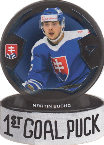 Bučko Martin 2024 Hokejové Slovensko 1st Goal Puck #GP-02
