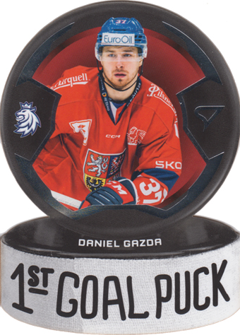 Gazda Daniel 2024 Hokejové Česko 1st Goal Puck #GP-02