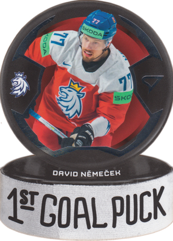 Němeček David 2024 Hokejové Česko 1st Goal Puck #GP-06