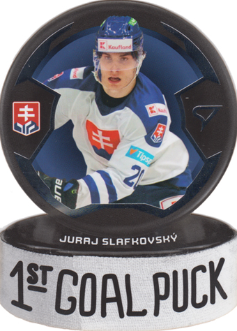 Slafkovský Juraj 2024 Hokejové Slovensko 1st Goal Puck #GP-16