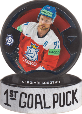 Sobotka Vladimír 2024 Hokejové Česko 1st Goal Puck #GP-16