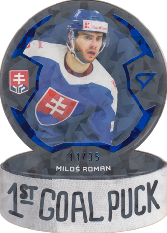 Roman Miloš 2024 Hokejové Slovensko 1st Goal Puck Limited #GP-15