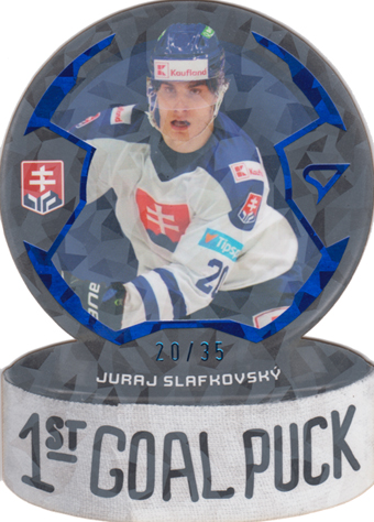 Slafkovský Juraj 2024 Hokejové Slovensko 1st Goal Puck Limited #GP-16