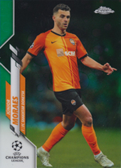 Moraes Júnior 19-20 Topps Chrome UEFA CL Green Bubbles Refractors #17