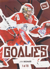 Bednář Jan 2022 MK Reprezentace Goalies Red #G-JB